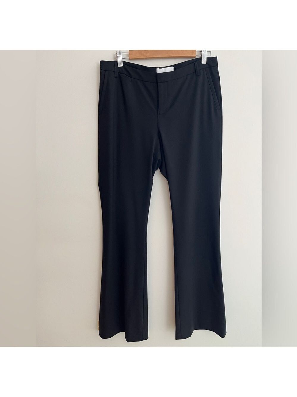 CHAIKEN Joni Pant Flare Leg Mid Rise Dress Pant Lightweight Wool Business Career